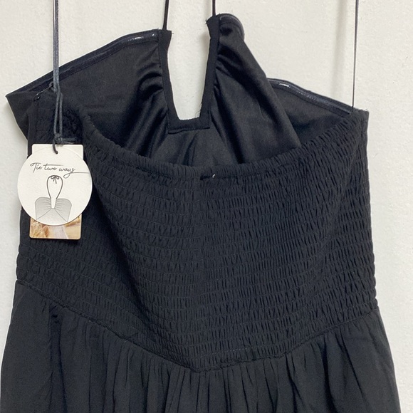 Sincerely Jules maxi evening dress Black size small split on side lining - Picture 5 of 6